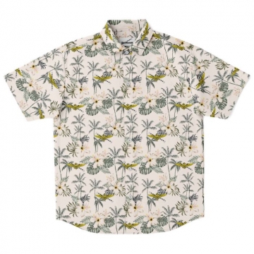 Eggshell Hawaiian Custom Printed Pilot Shirt